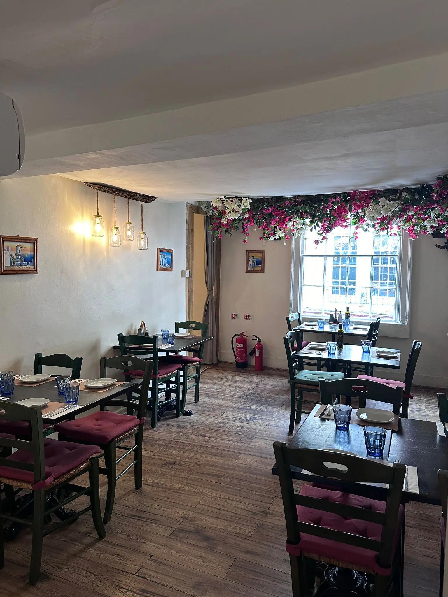Inside Jars Meze dining room Bath