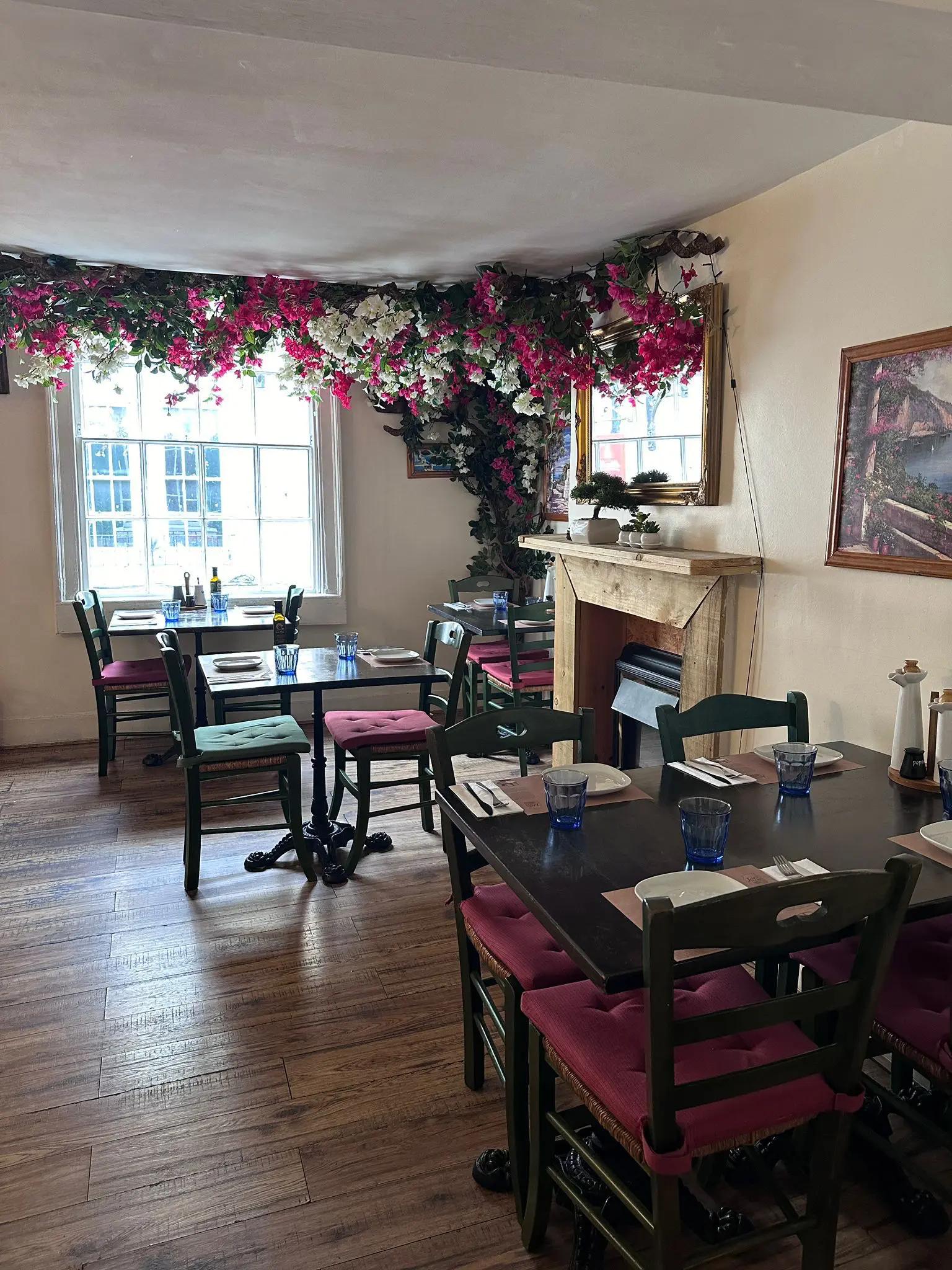 Warm dining room at Jars Meze Bath