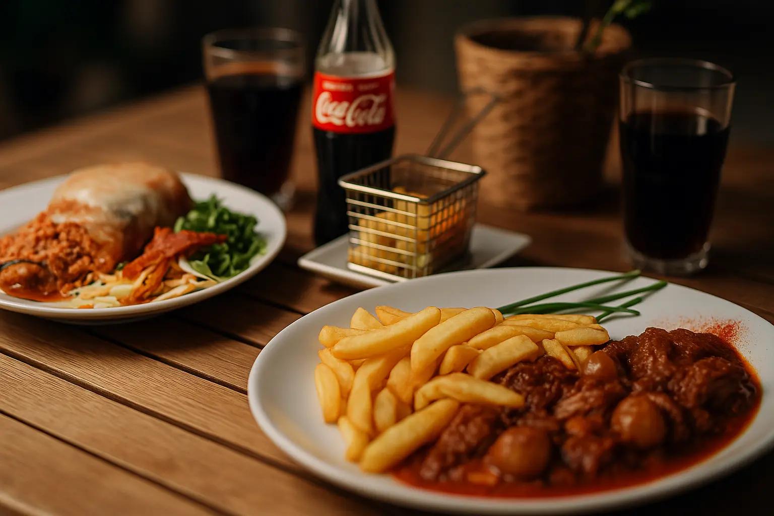 An overhead shot of authentic Greek food at Jars Meze, capturing the vibrant colors and sharing style dining experience.